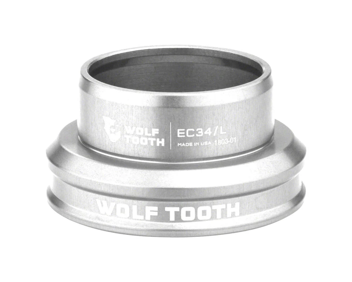 Wolf Tooth Components Performance EC Headset Lower (Raw Silver) (EC34/30)